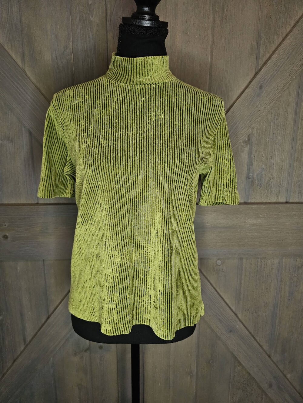 Vintage New York & Company Velvet Blouse sz Large